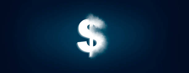 istock dollar sign in screen on blue backgrund 1212983575
