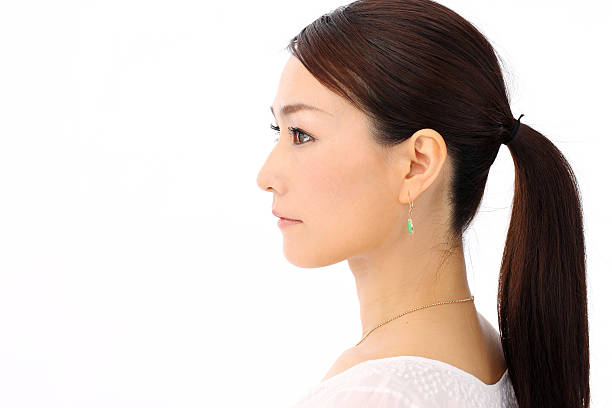 japanese woman stock photo