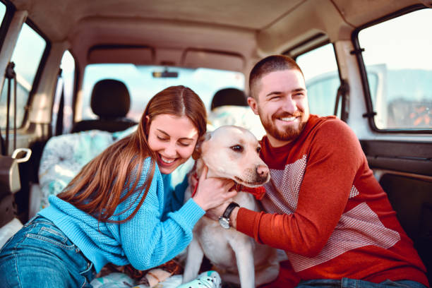 istock Couple Taking A Road Trip With Their Dog 1212985123