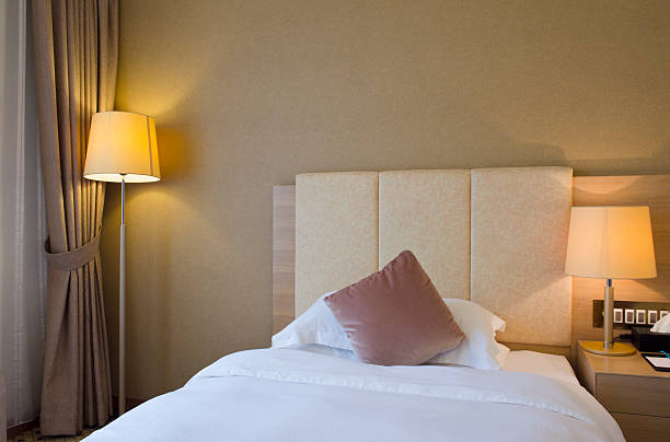 luxury hotel room  twin bed stock pictures, royalty-free photos & images