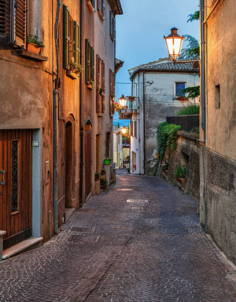 istock Evening small street Tuscany, Italy 1212988696