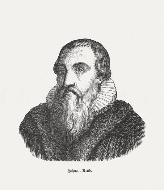 istock Johann Arndt (1555-1621), German pastor, wood engraving, published in 1893 1212990008