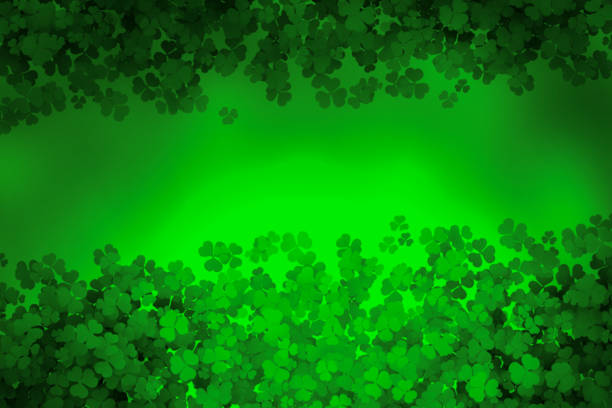 istock green bokeh lights defocused for design Patrick's day background 1212992369