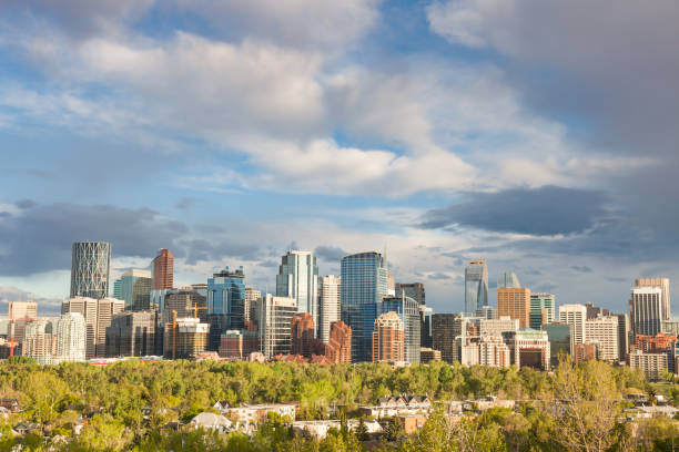 istock Calgary - panorama of city 1212996622