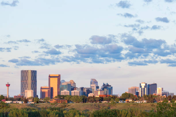 istock Calgary - panorama of city 1212996884