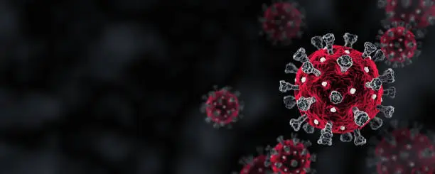 Coronavirus. COVID-19. 3D Render