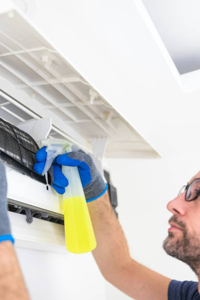 istock Aircondition service and maintenance, fixing AC unit and cleaning the filters. 1212997520