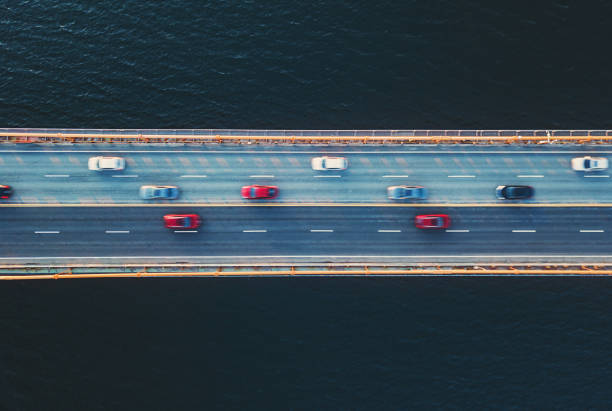 istock Traffic on Suspension Bridge 1213002357