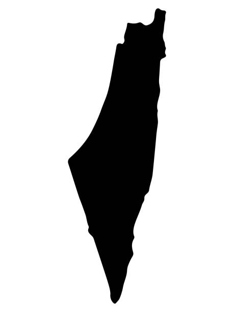 ilustrações, clipart, desenhos animados e ícones de ilustração vetorial do mapa da palestina eps 10 - cultura palestina