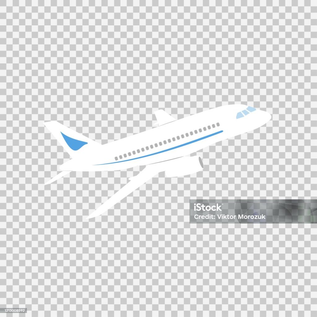 Airplane Sign Vector Icon On A Transparent Background Airport Airplane  Illustration Business Concept Simple Flat Pictogram On A White Background  Stock Illustration - Download Image Now - iStock