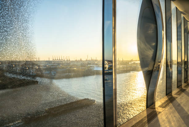 Interior of Elbphilharmonie in Hamburg, Germany