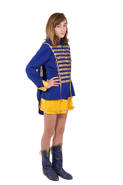 istock Teenage majorette in uniform 121301591