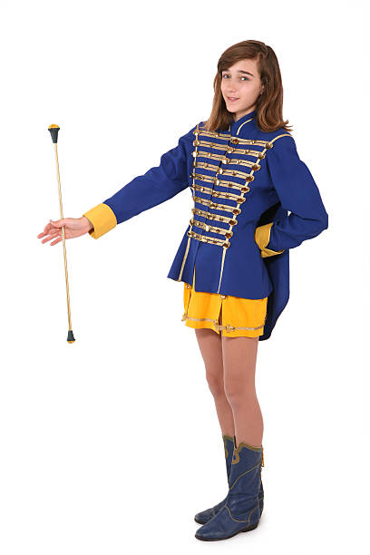 istock Teenage majorette twirling a baton 121301594