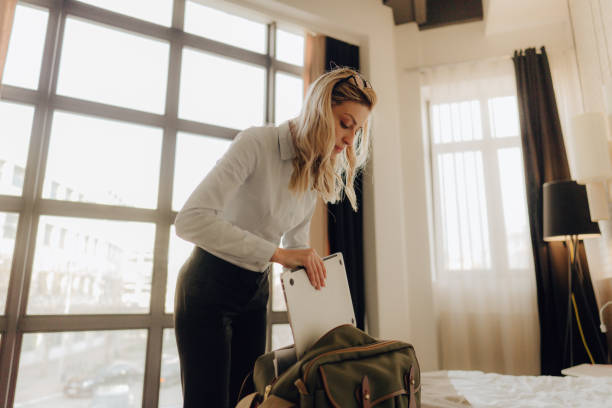 istock Packing up for business trip 1213016024