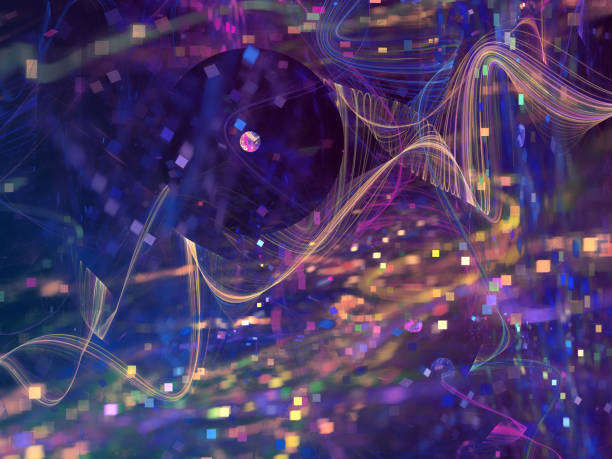 istock Modern colorful abstract festive background - Sparkles and spirals in motion. 1213020234
