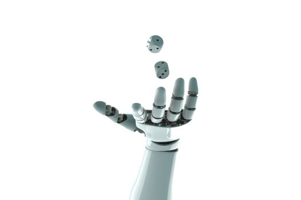 istock robot arm to dice stock photo 1213028233