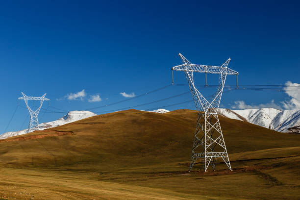 istock High voltage power line in Kyrgyzstan. 1213037510