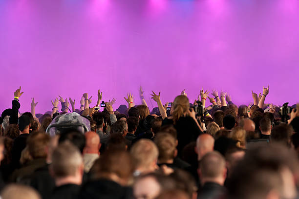 istock Silhouettes of concert crowd 121303975