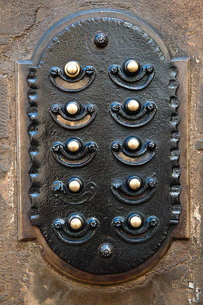 istock Old Bronze Door Buzzer 121304153