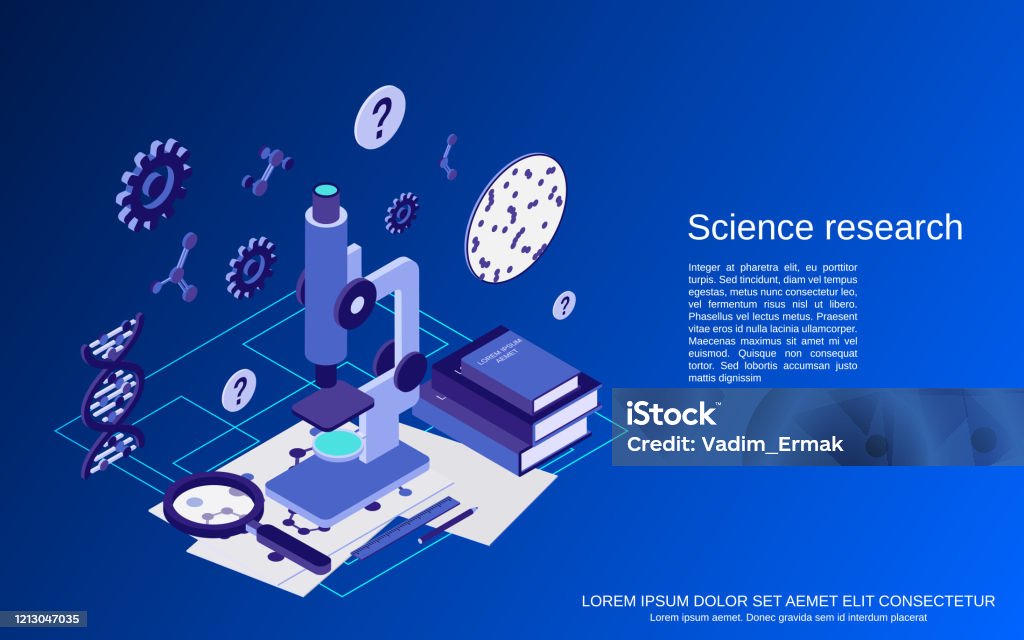 Science Research Vector Science Research Vector Concept Stock Illustration - Download Image Now ...