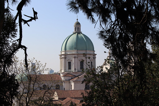 Milan Italy, city skyline at Milano Duomo Cathedral