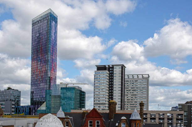 croydon skyline, londres du sud - outer london photos et images de collection