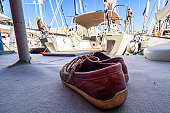 Boat shoes on the dock