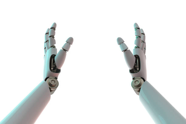 istock 3d rendering robot arms stock photo 1213050098