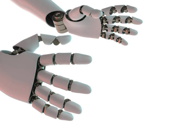 istock 3d rendering robot arms stock photo 1213050107