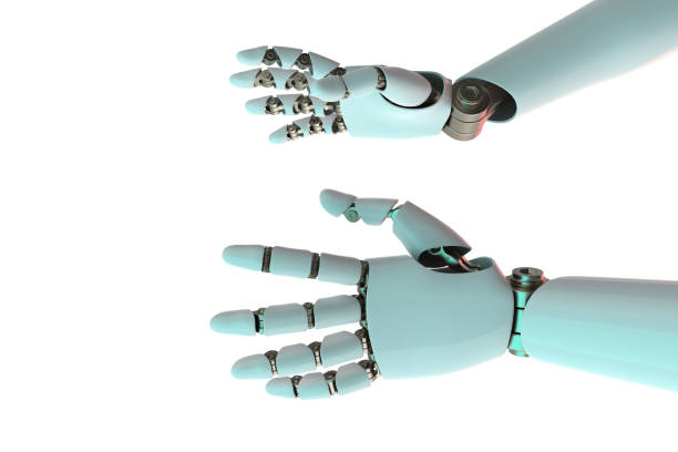 istock 3d rendering robot arms stock photo 1213050109