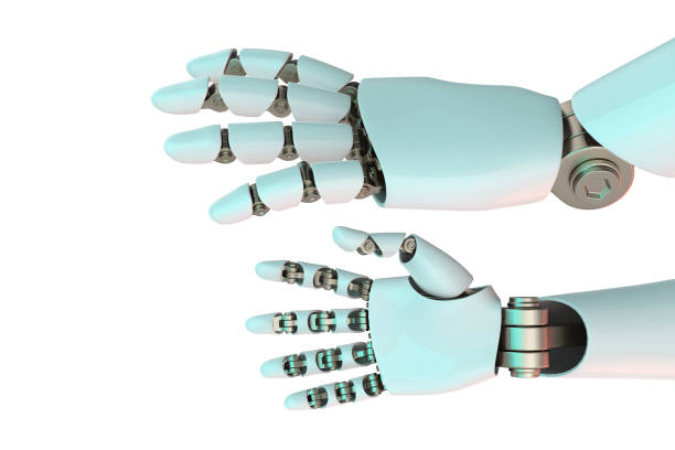 istock 3d rendering robot arms stock photo 1213050110