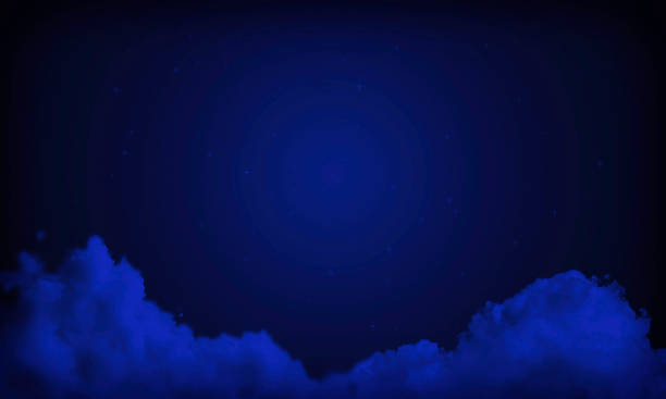 istock Sky at Night with Dark Clouds and Stars - Starry Night Sky - Copy Space 1213051625