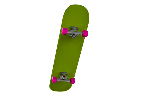 3d rendering Skateboard deck on white background