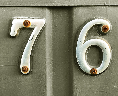 the house number 7 6