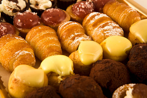 italian pastries  tartuffo stock pictures, royalty-free photos & images