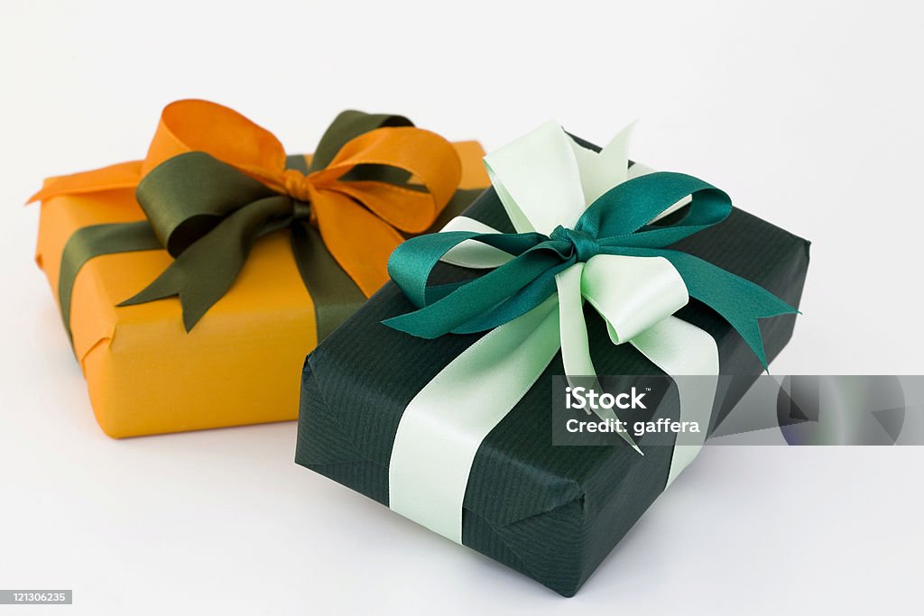 scatole regalo - Foto stock royalty-free di Arancione