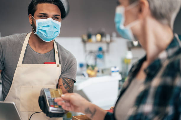 istock Contactless payment and Coronavirus 1213065425