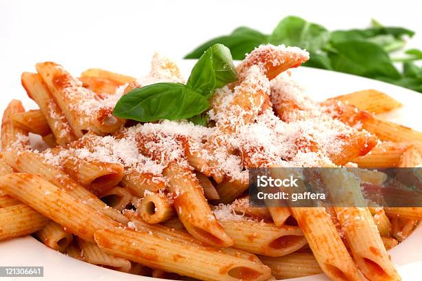 Pasta Italiana - Fotografie stock e altre immagini di Pasta al pomodoro - Pasta al pomodoro, Penne, Rigatoni