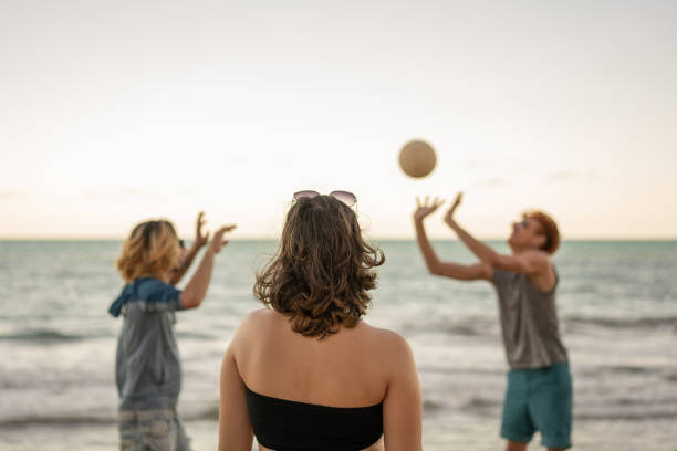 istock People playing beach volleyball 1213066845