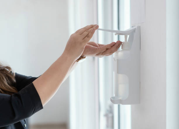 istock Hygiene Concept, Hand Disinfection 1213068209