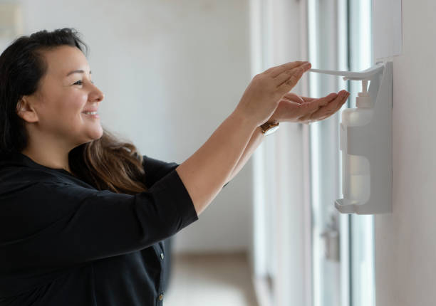 istock Hygiene Concept, Hand Disinfection 1213068231