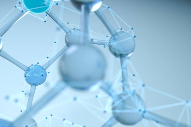 분자 및 생물학, 생물학적 개념, 3d 렌더링. - molecular structure molecule formula chemical 뉴스 사진 이미지