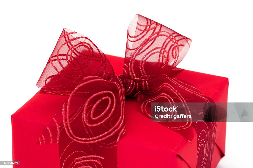 red gift box - Lizenzfrei Band Stock-Foto