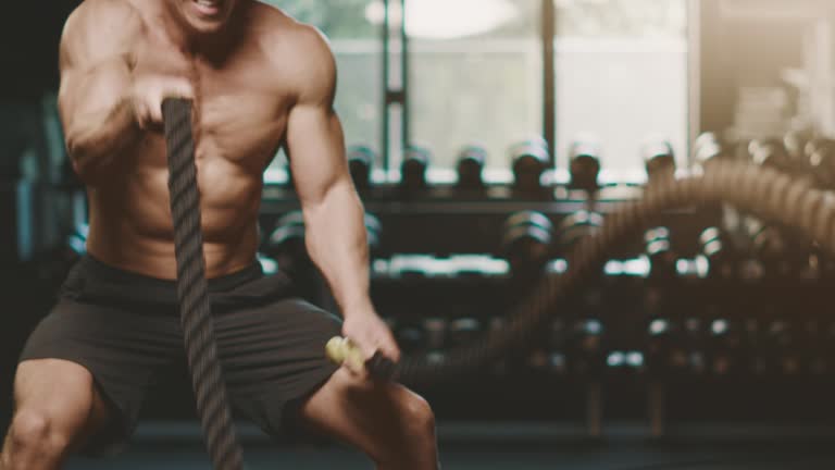 Battle ropes are his favorite workout