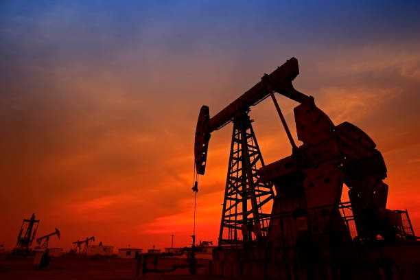 istock The oil pump, industrial equipment 1213099357