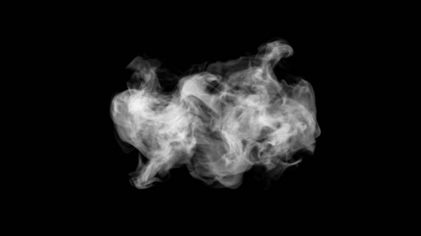 istock Smoke concept design on black background 1213107840
