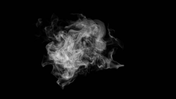 istock Smoke concept design on black background 1213108006