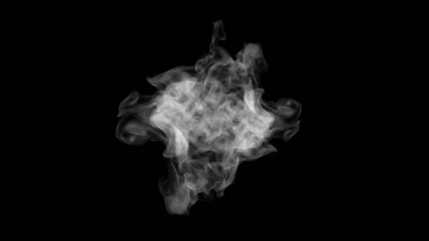 istock Smoke concept design on black background 1213108009
