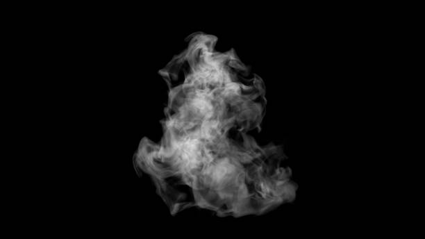 istock Smoke concept design on black background 1213108136