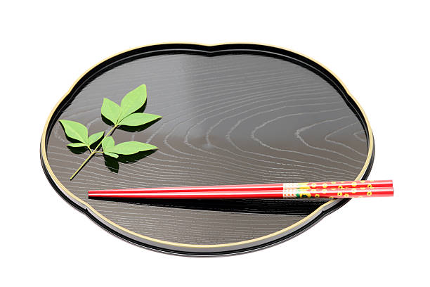 istock Traditional tableware of Japan, chopsticks and tray 121311060